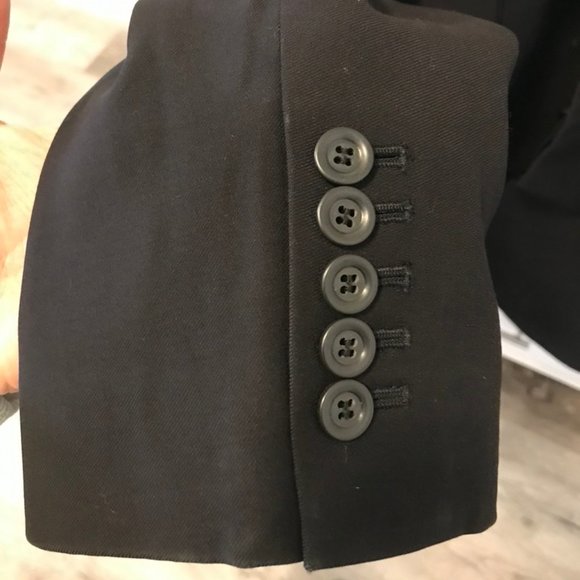 Kenneth Cole (Sz L, 42) Black Sport Coat (heavy/medium weight) - Picture 5 of 8